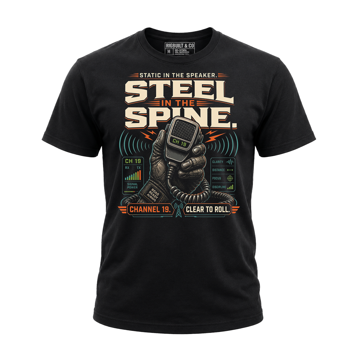 Steel In The Spine – Tee Front