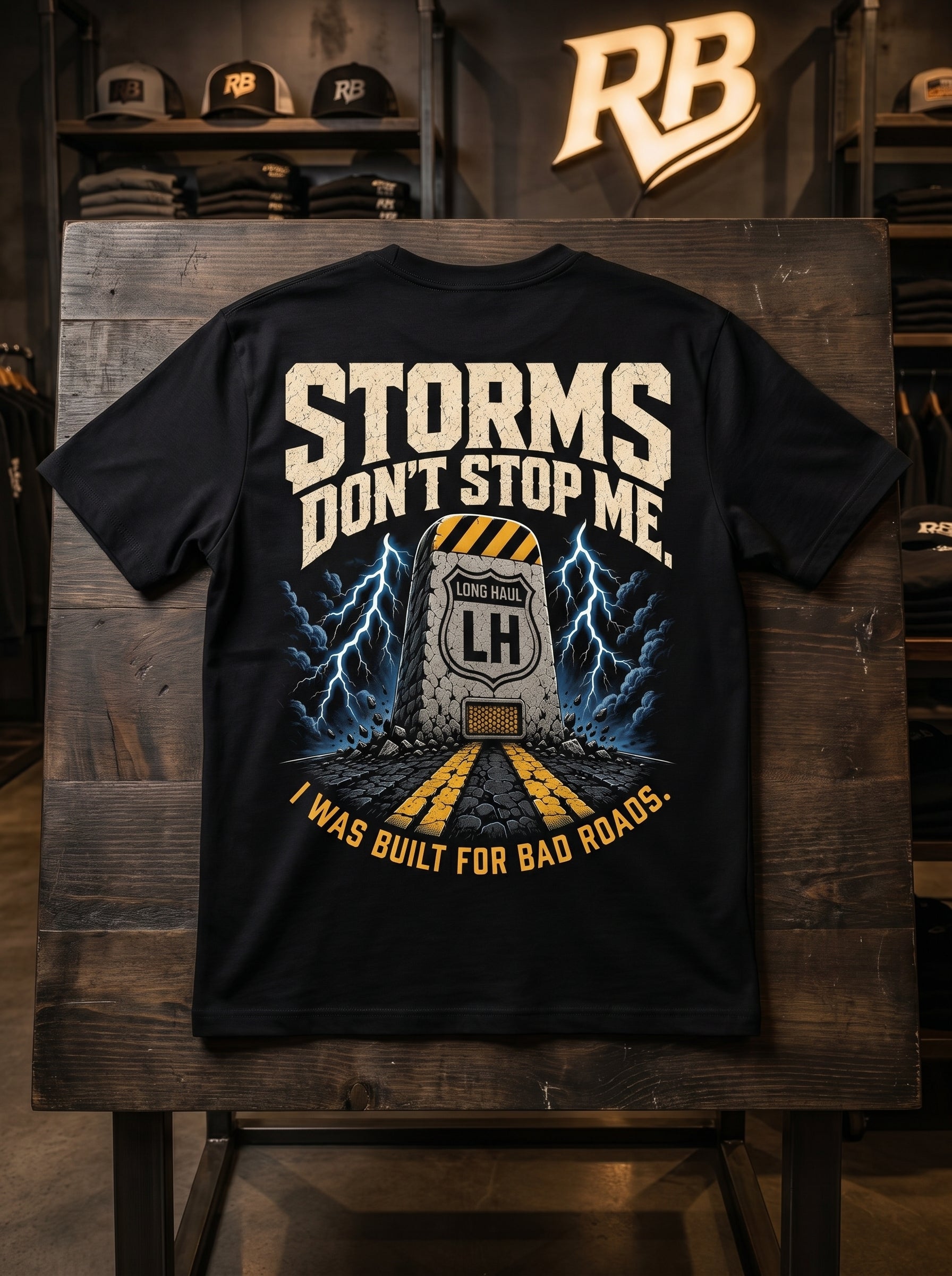 Storms Don’t Stop Me – Tee Front Back