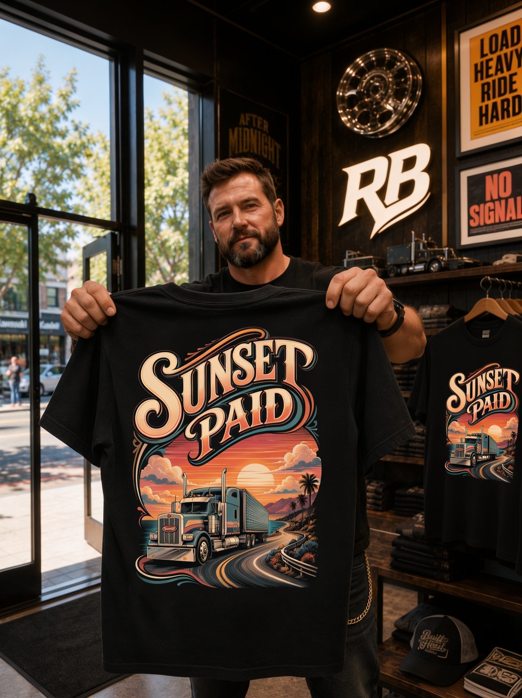 Sunset Paid - Tee Back