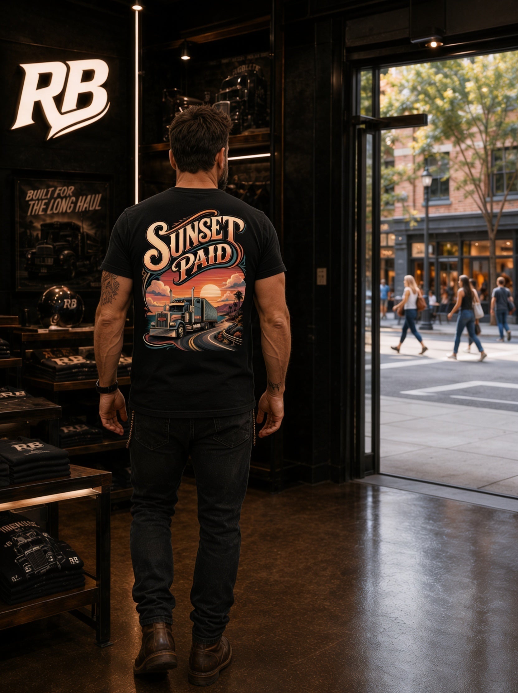 Sunset Paid - Tee Back