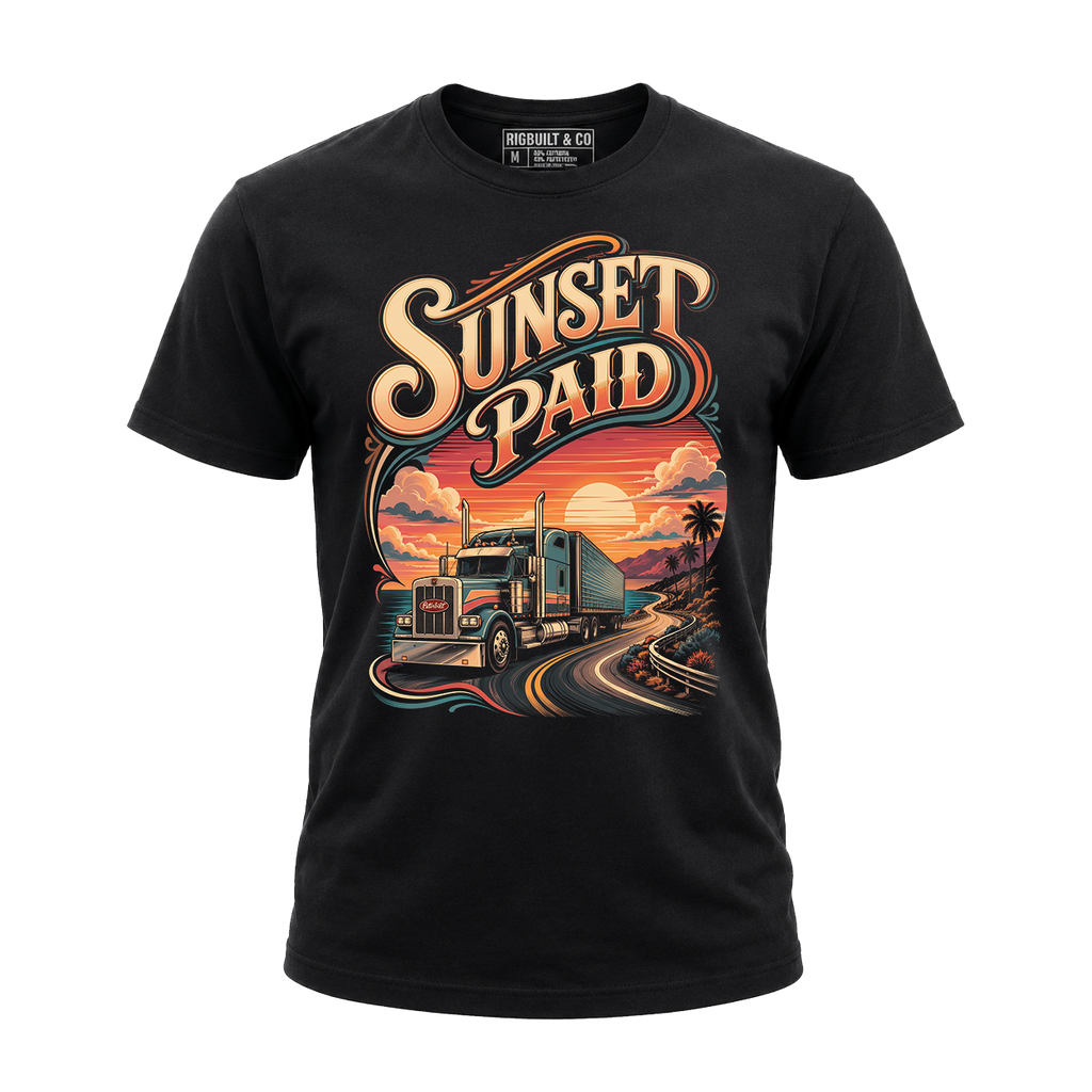 Sunset Paid - Tee Front