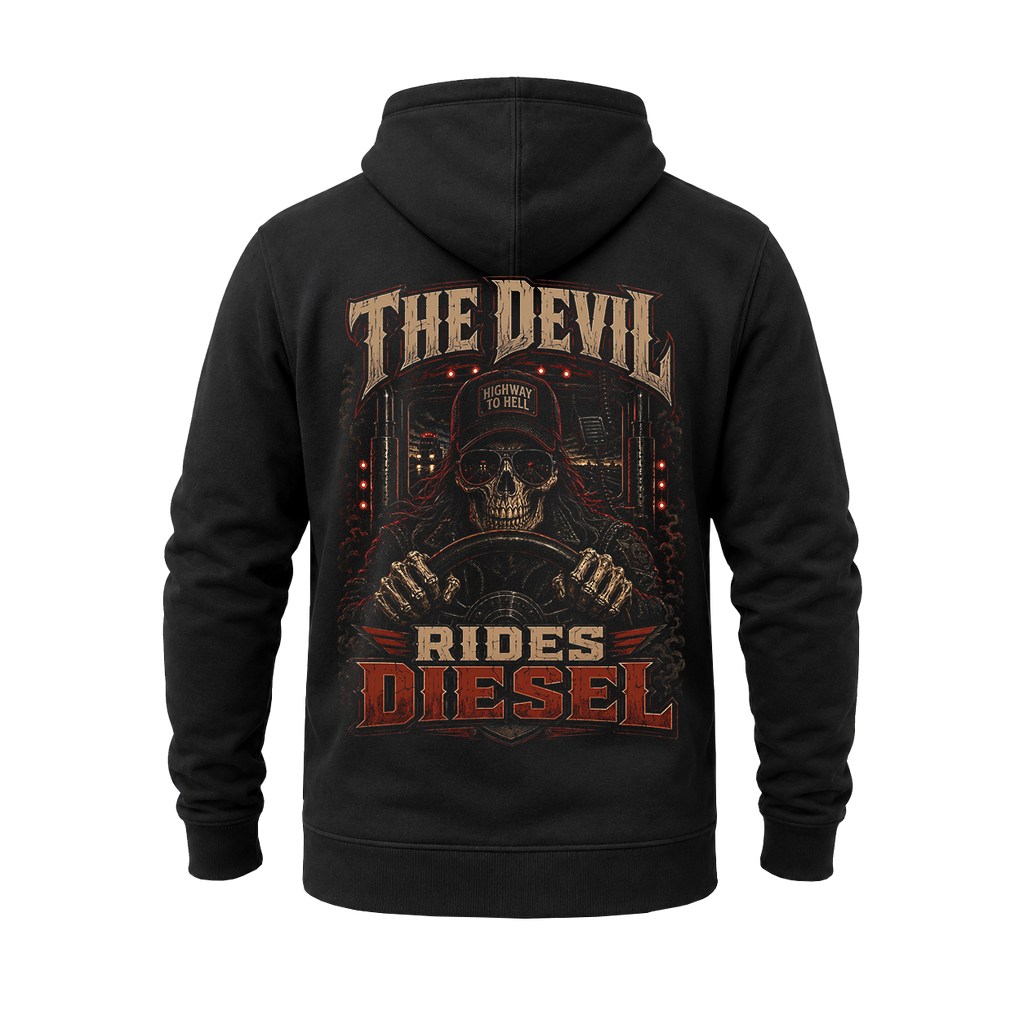 The Devil Rides Diesel - Hoodie