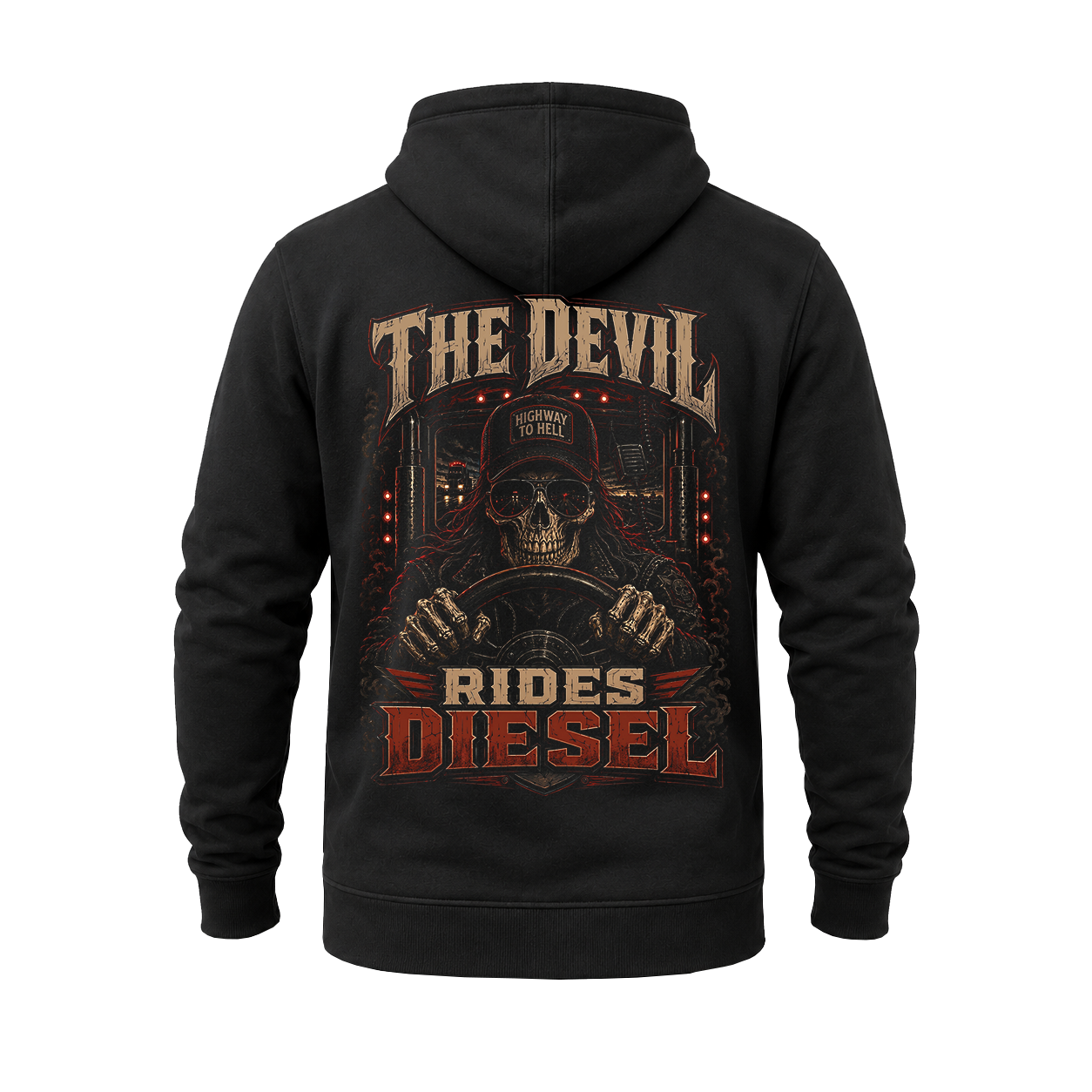 The Devil Rides Diesel - Hoodie