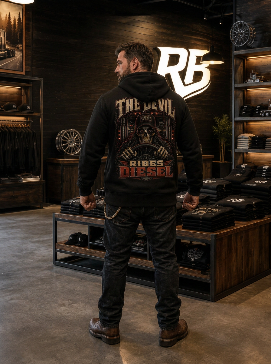 The Devil Rides Diesel - Hoodie