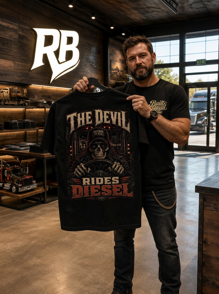 The Devil Rides Diesel - Tee Back