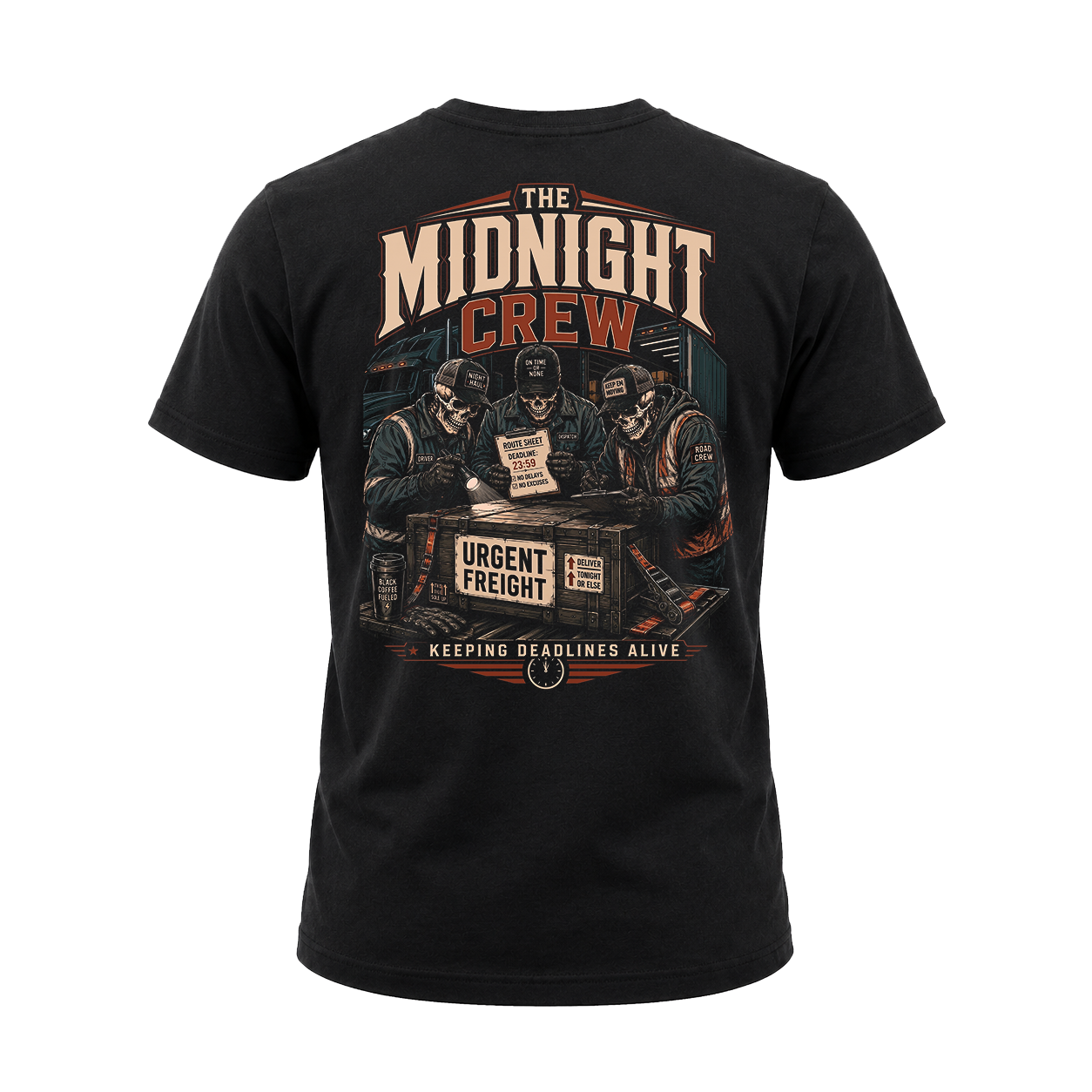 The Midnight Crew – Tee Front Back