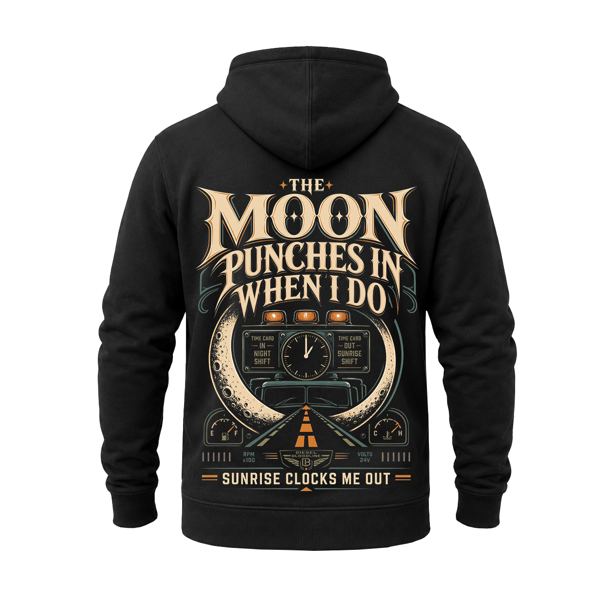 The Moon Punches In When I Do – Hoodie