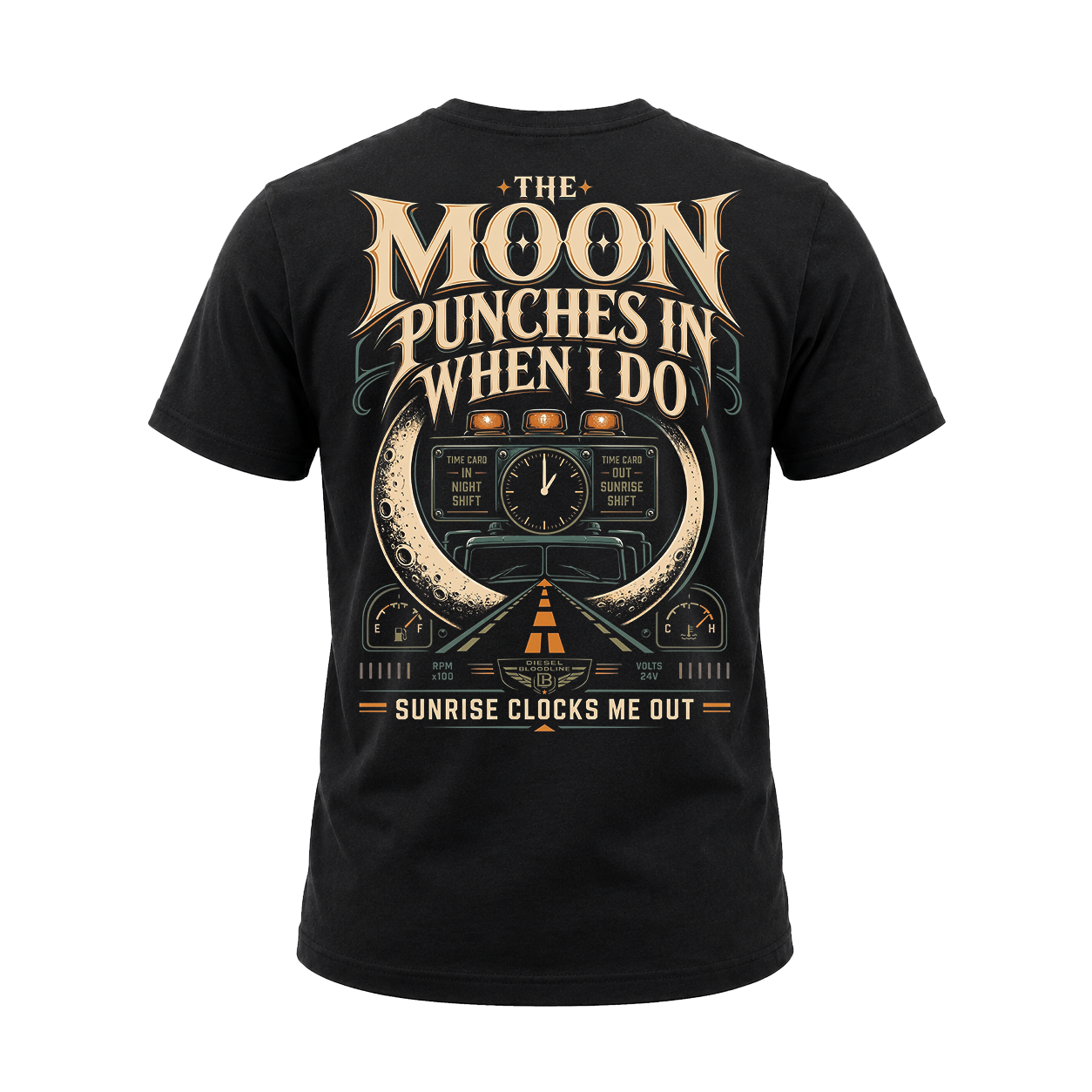 The Moon Punches In When I Do – Tee Front Back