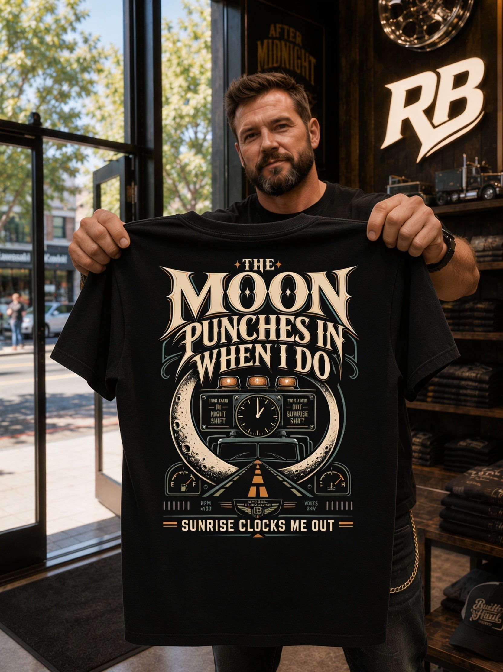 The Moon Punches In When I Do – Tee Front Back