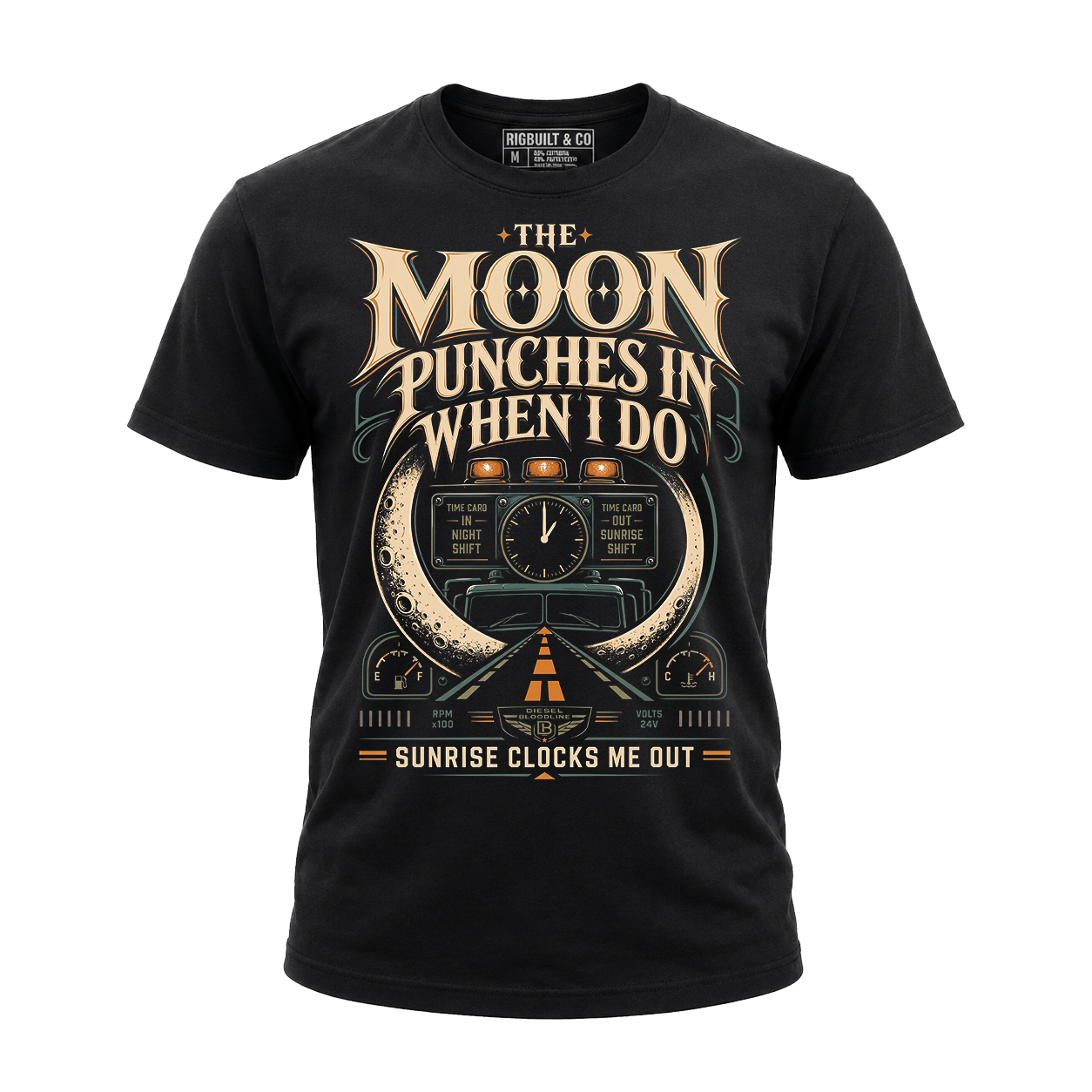 The Moon Punches In When I Do – Tee Front
