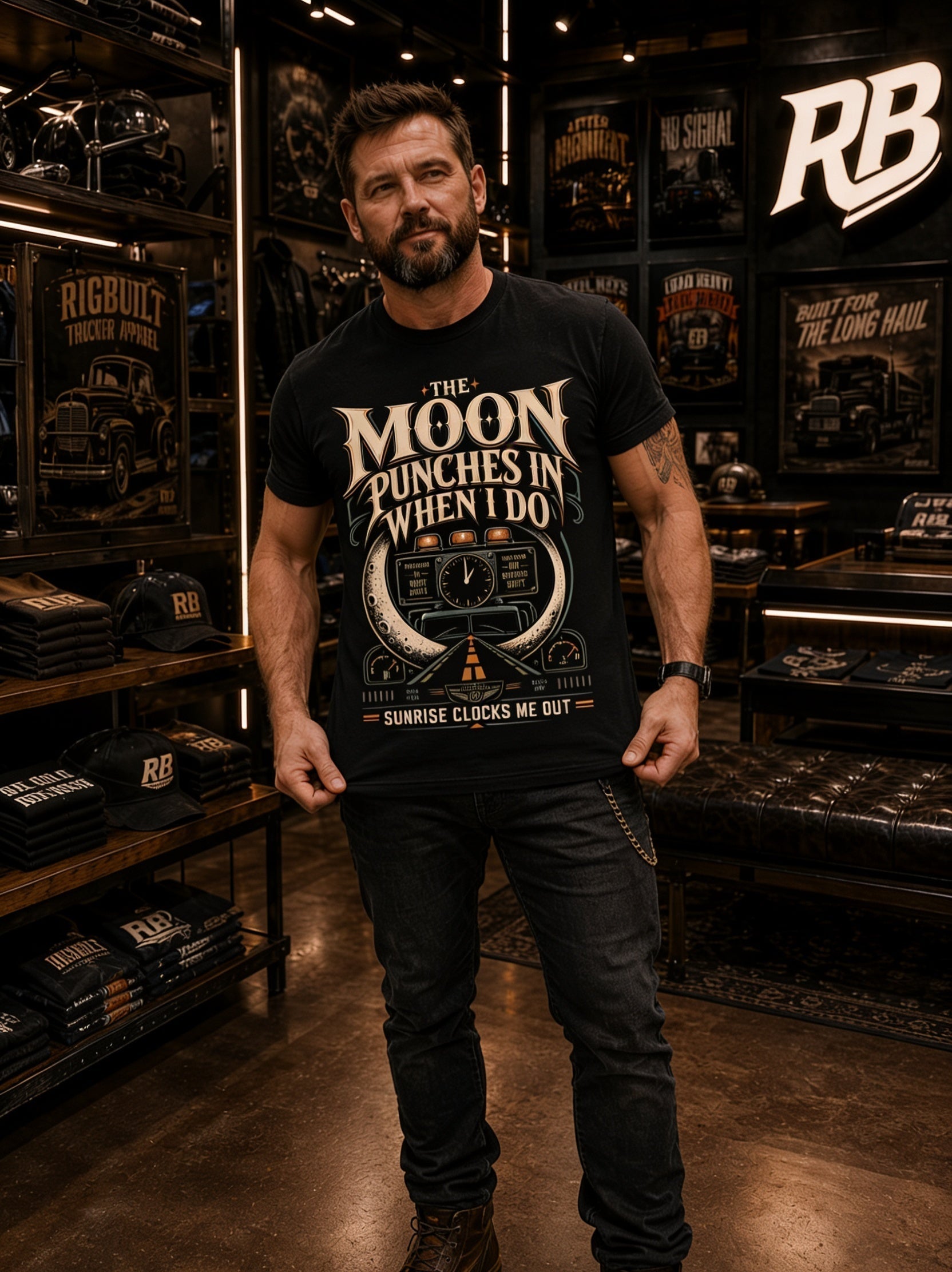 The Moon Punches In When I Do – Tee Front