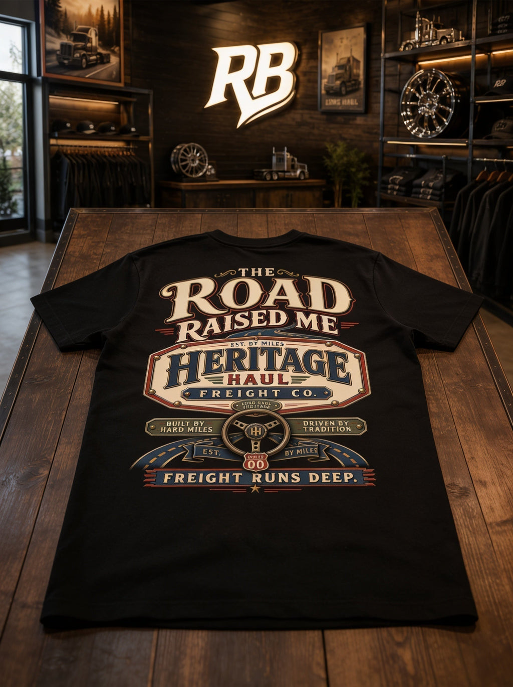The Road Raised Me – Tee Front Back
